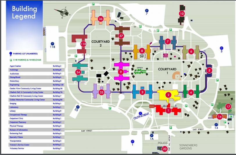 Campus Map VA Finger Lakes Health Care Veterans Affairs